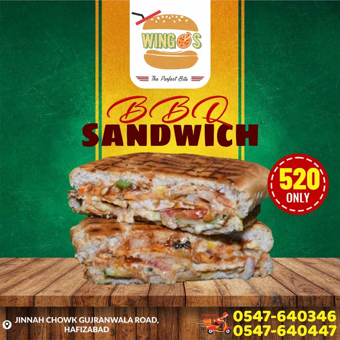BBQ Sandwich at Wingos