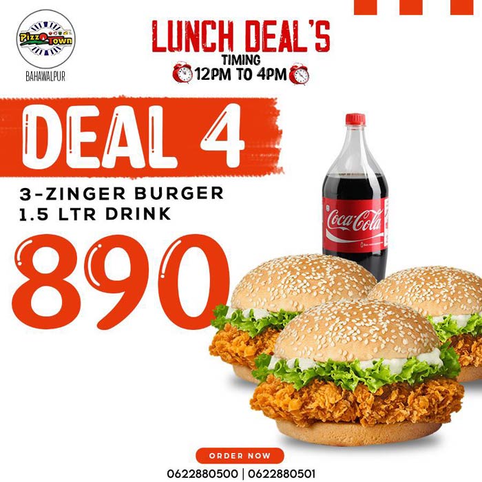 Lunch Deal 4  by Pizza Town