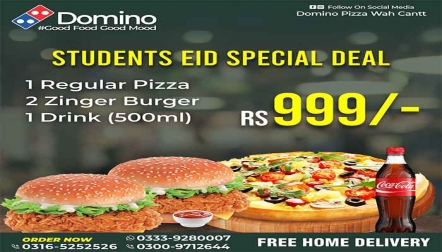 Domino Students Eid Special Deals  4