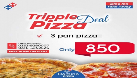 Domino Tripple Pizza Deals  1