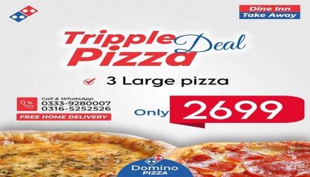 Domino Tripple Pizza Deals  4