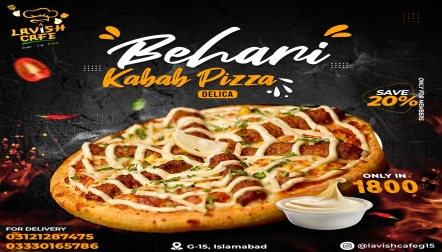 Behari Kabab Pizza by Lavish
