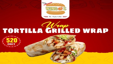 Tortilla Grilled Wrap at Wingos