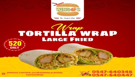 Tortilla Wrap at Wingos