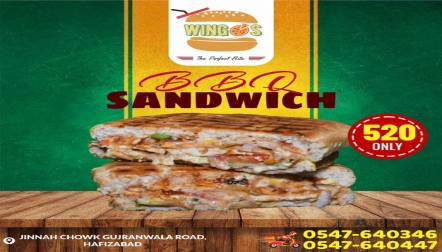 BBQ Sandwich at Wingos