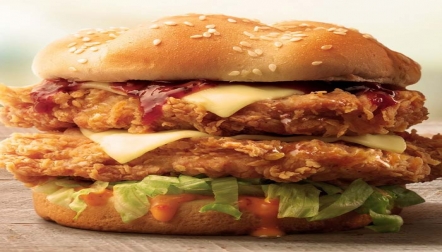 Double Zinger Burger by Chicken Base